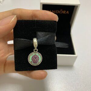 Pandora Skull Dia de Los Muertos Dangle Charm, S925, Ale